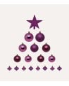 Set de 18 Bolas Decorativas para Árbol de Navidad