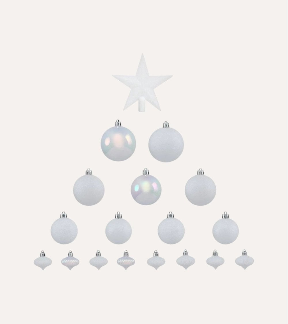 Set de 18 Bolas Decorativas para Árbol de Navidad