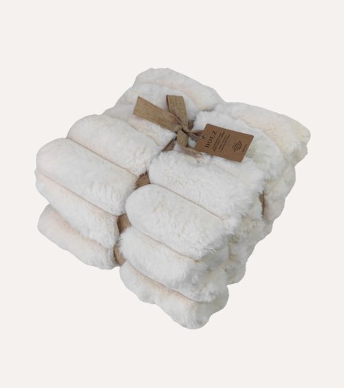 Manta Plaid Canal Sherpa de Pelo Corto