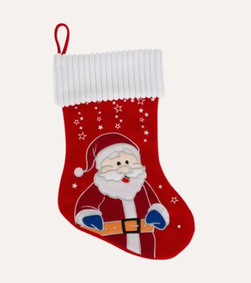 Calcetín Navideño de Papá Noel para Colgar