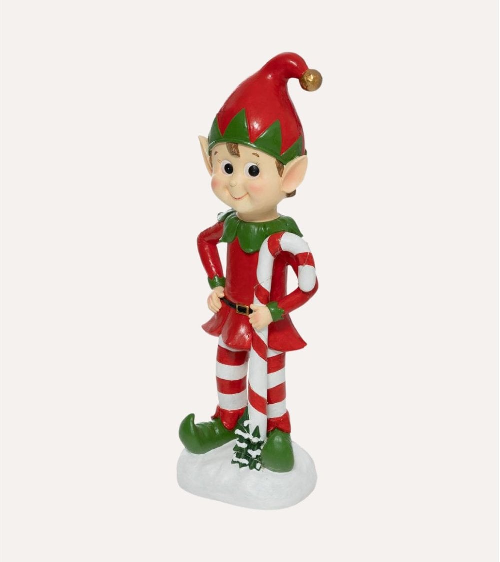 Figura Navideña de Duende con Luz