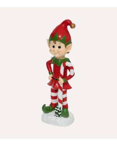 Figura Navideña de Duende con Luz