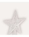 Estrella con Purpurina para Punta de Árbol Navideño