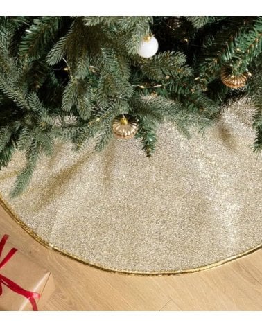 Alfombra para Árbol de Navidad Brillante de Poliéster