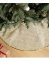 Alfombra para Árbol de Navidad Brillante de Poliéster