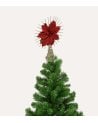 Punta de Árbol Flor de Navidad de Plástico