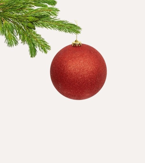 Bola con Purpurina Maxi para Árbol
