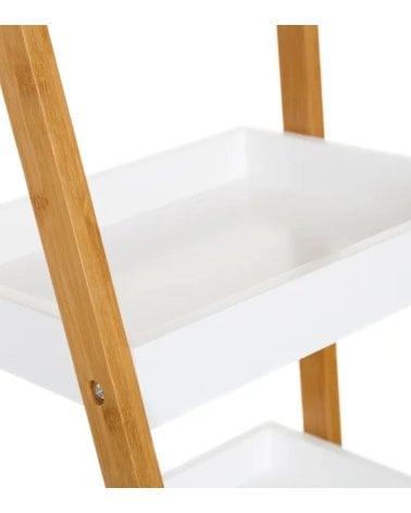 Estantería de Madera de Bambú con Cuatro Baldas-2