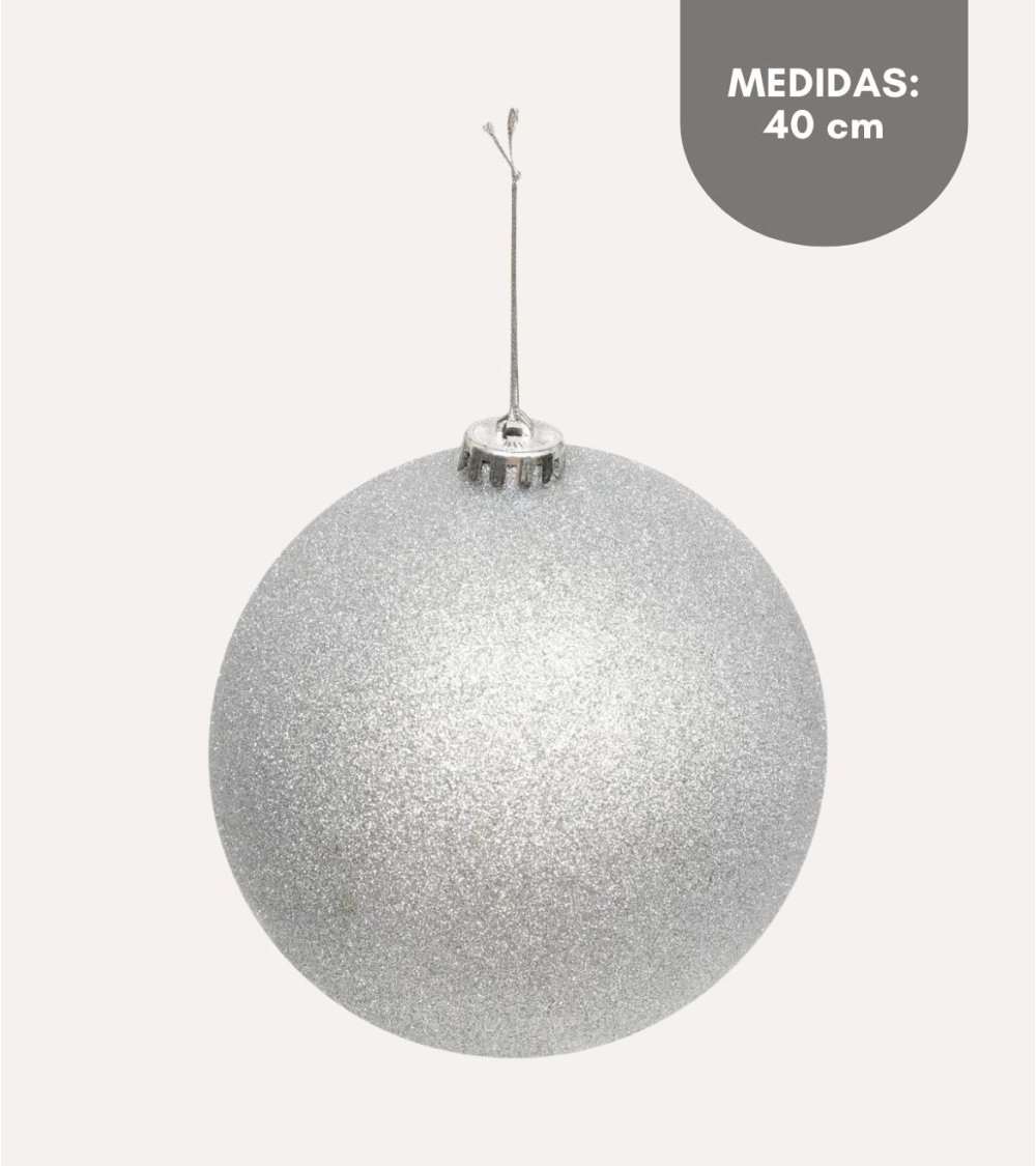 Bola con Purpurina Maxi para Árbol