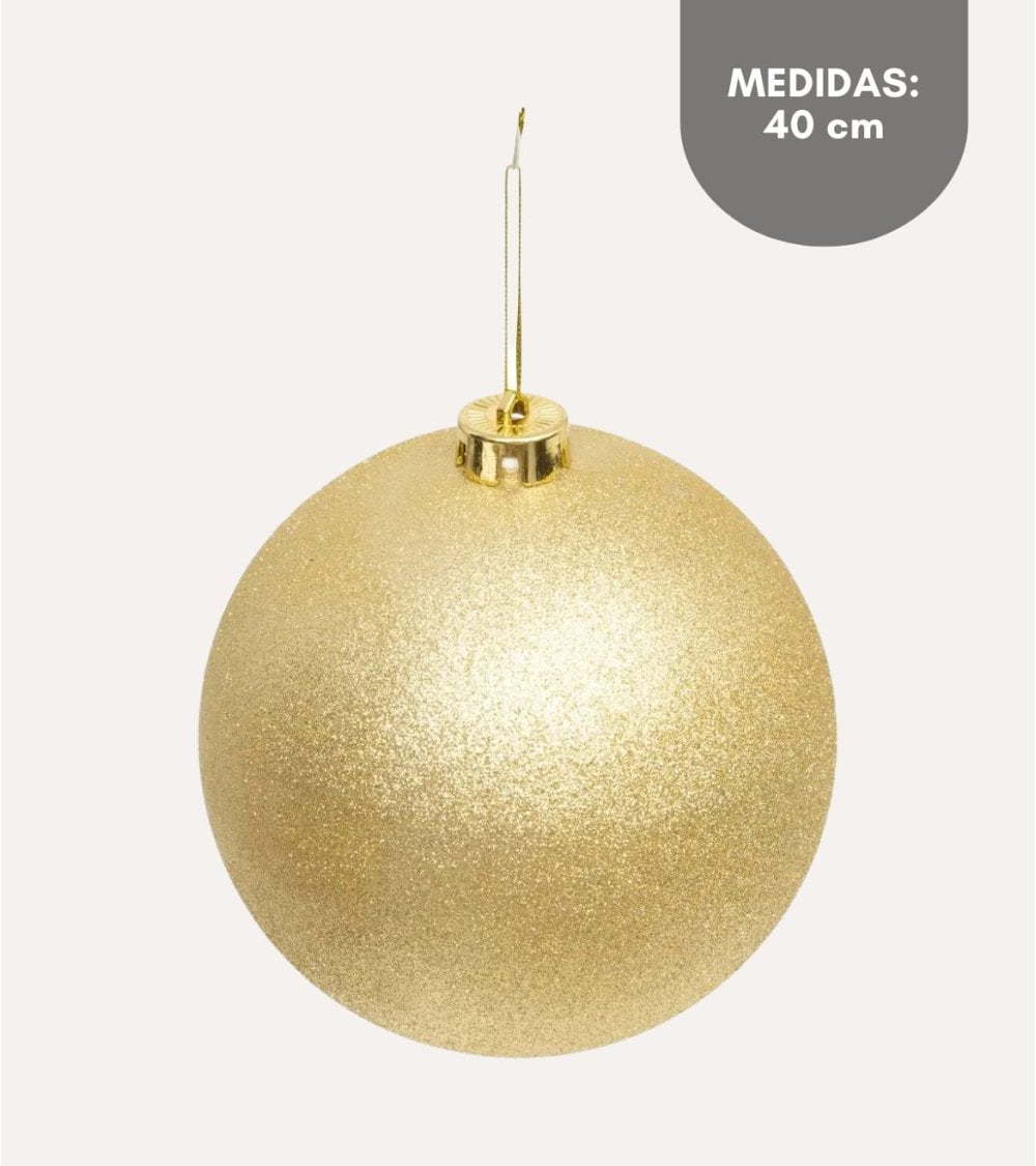 Bola con Purpurina Maxi para Árbol