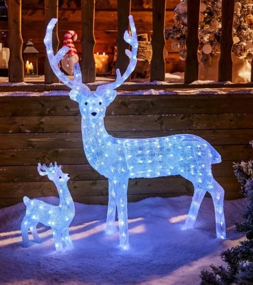 Reno Navideño con Luz LED para Exteriores