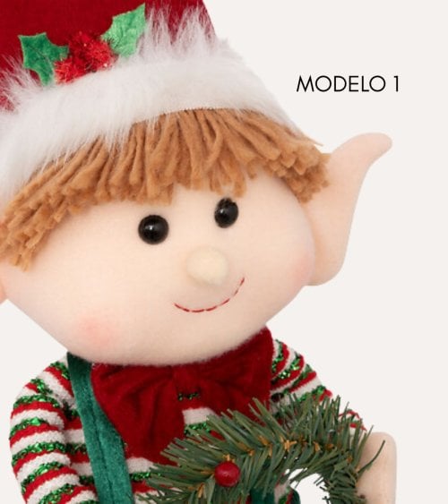 Duende Travieso Navideño con Piernas Telescópicas de Pie