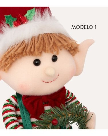 Duende Travieso Navideño con Piernas Telescópicas de Pie