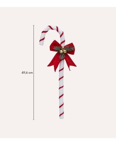 Baston de Caramelo Decorativo Navideño de Poliestireno