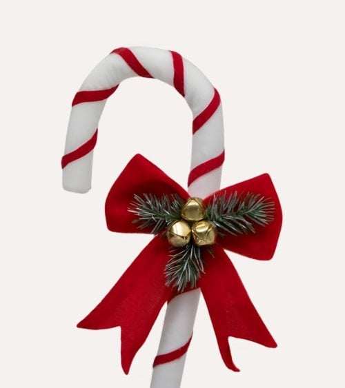Baston de Caramelo Decorativo Navideño de Poliestireno