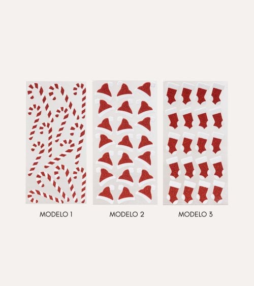 Pegatinas Navideñas de Purpurina para Ventana