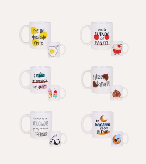 Taza Mug Albada con Frase Graciosa de Cerámica