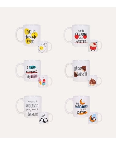 Taza Mug Albada con Frase Graciosa de Cerámica