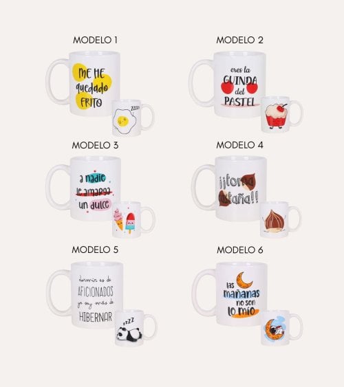 Taza Mug Albada con Frase Graciosa de Cerámica