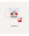 Taza Mug Albada con Frase Graciosa de Cerámica