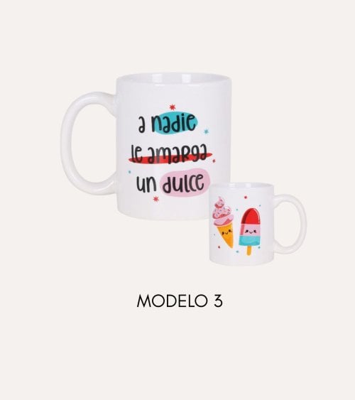 Taza Mug Albada con Frase Graciosa de Cerámica