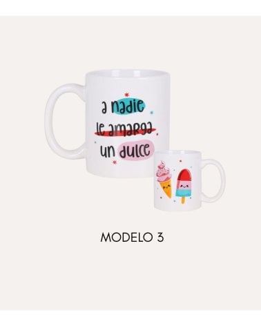 Taza Mug Albada con Frase Graciosa de Cerámica