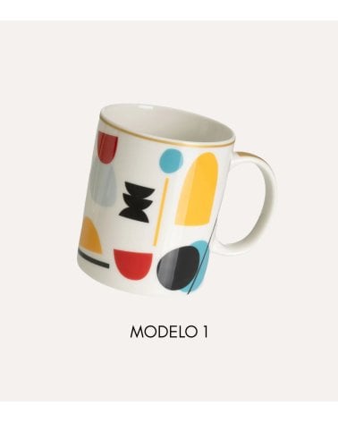 Taza Mug Arte Abstracto de Cerámica