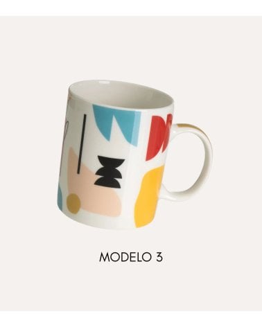 Taza Mug Arte Abstracto de Cerámica