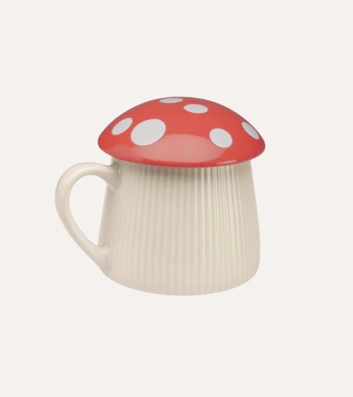 Taza Mug de Seta con Tapa de Porcelana