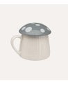 Taza Mug de Seta con Tapa de Porcelana