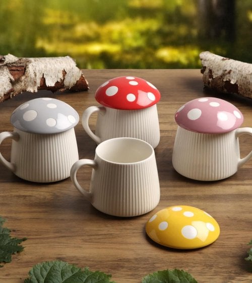 Taza Mug de Seta con Tapa de Porcelana