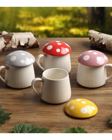 Taza Mug de Seta con Tapa de Porcelana