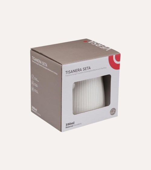 Taza Mug de Seta con Tapa de Porcelana