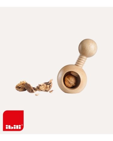 Cascanueces Manual Redondo de Madera