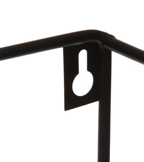 Estantería Mural Rectangular de Metal Negra-4