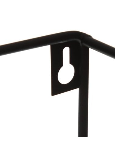 Estantería Mural Rectangular de Metal Negra-4