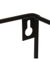 Estantería Mural Rectangular de Metal Negra-4