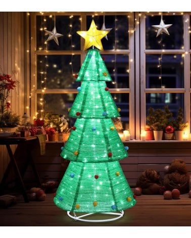 Árbol de Navidad con Luces LED y Estrella