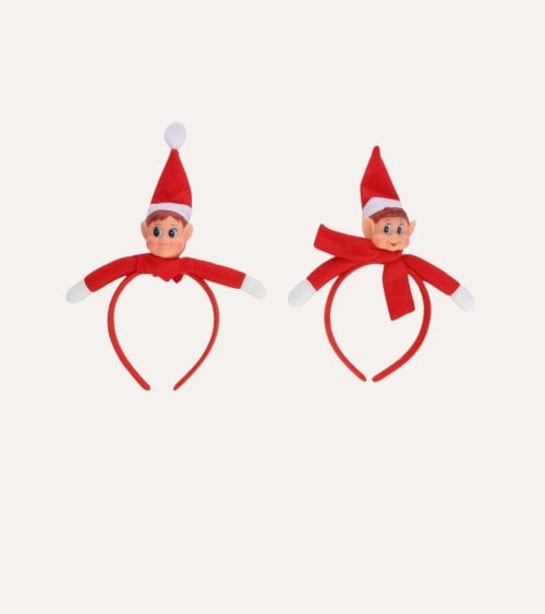 Diadema Navideña de Elfo Travieso