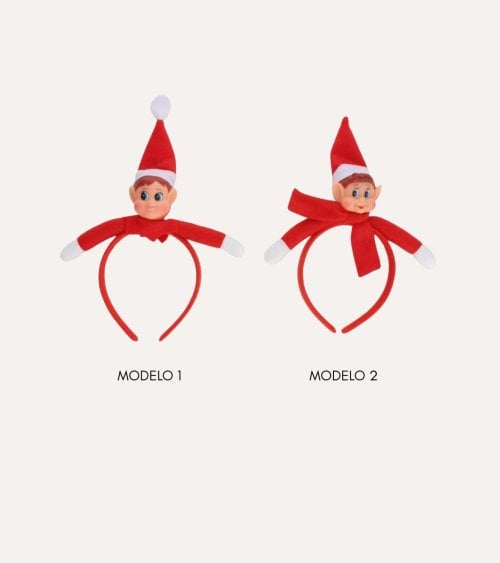 Diadema Navideña de Elfo Travieso