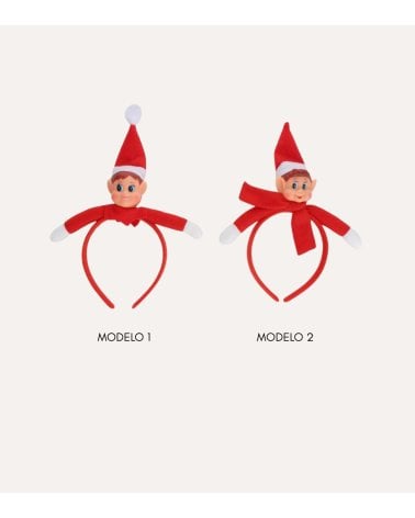 Diadema Navideña de Elfo Travieso
