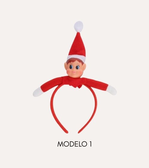 Diadema Navideña de Elfo Travieso