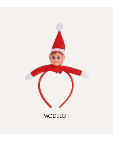 Diadema Navideña de Elfo Travieso