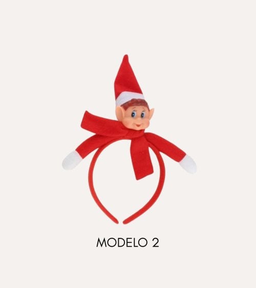Diadema Navideña de Elfo Travieso