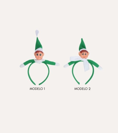 Diadema Navideña de Elfo Travieso