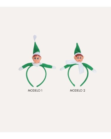 Diadema Navideña de Elfo Travieso