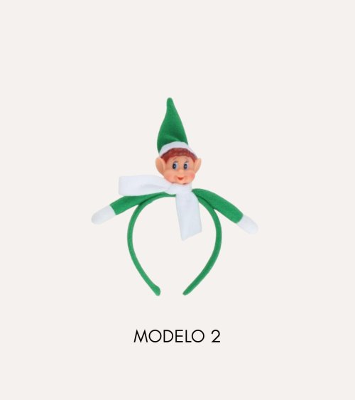 Diadema Navideña de Elfo Travieso