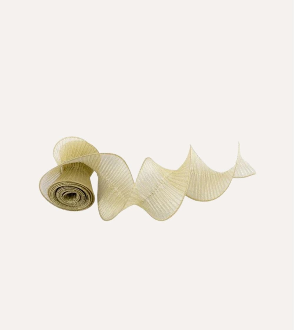 Cinta Decorativa Navideña de Organza en Espiral