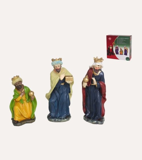 Set de 3 Reyes Magos para Belén Navideño