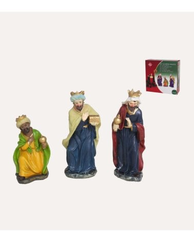 Set de 3 Reyes Magos para Belén Navideño